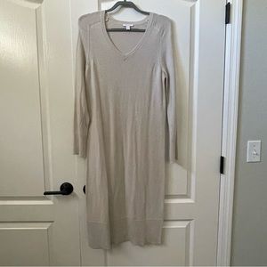 DAILY RITUAL midi sweater dress with split hem